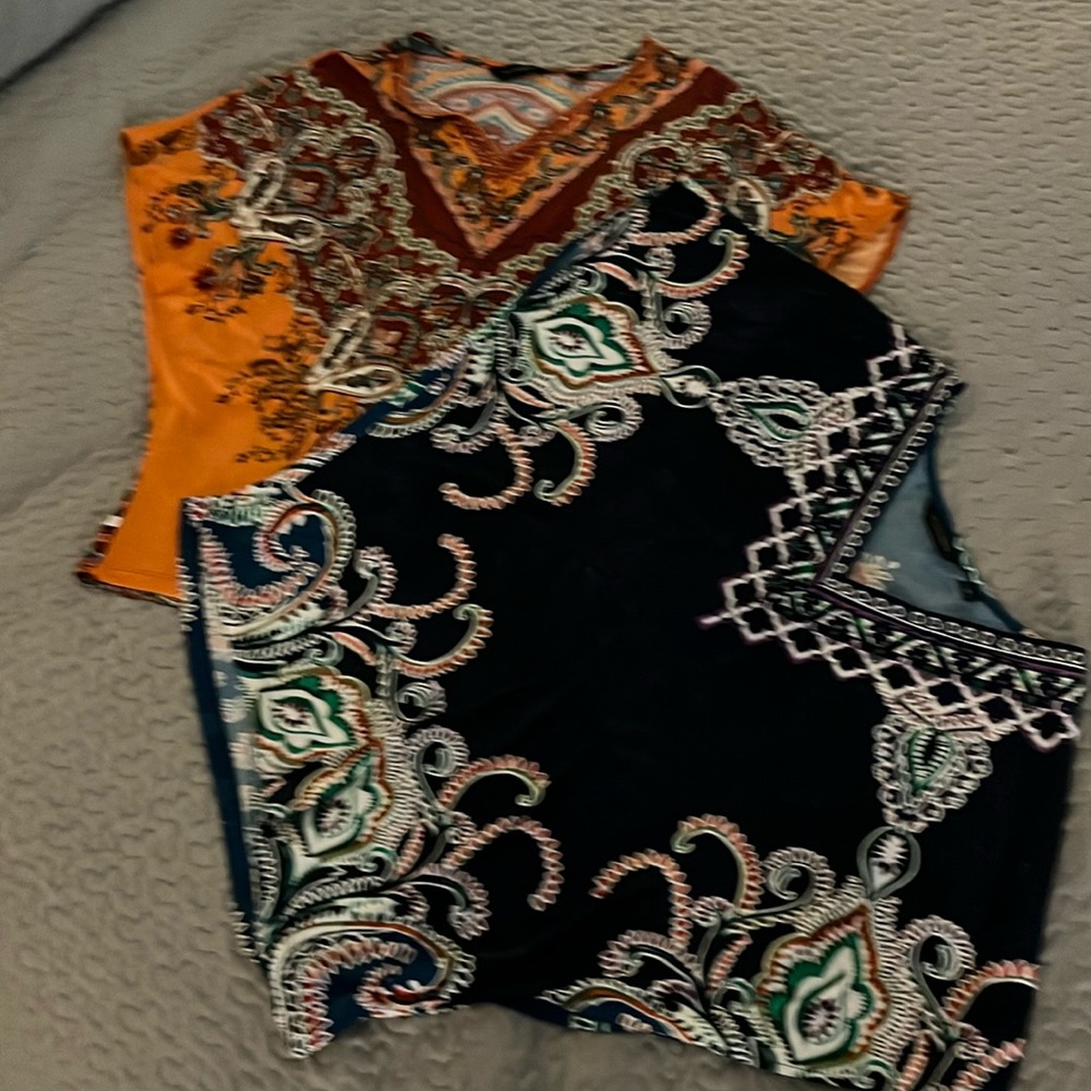 Boho colorful blouses